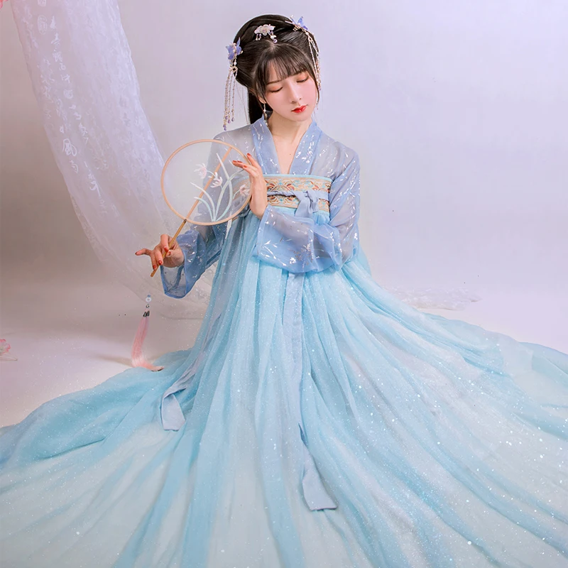Chinese Han Costume Women Ancient Chinese Costume Daily Hanfu Tang Suit Modern Hanfu Dress Fairy Dress Princess Clothing SL1276
Chinese Han Costume Women Ancient Chinese Costume Daily Hanfu Tang Suit Modern Hanfu Dress Fairy Dress Princess Clothing SL1276