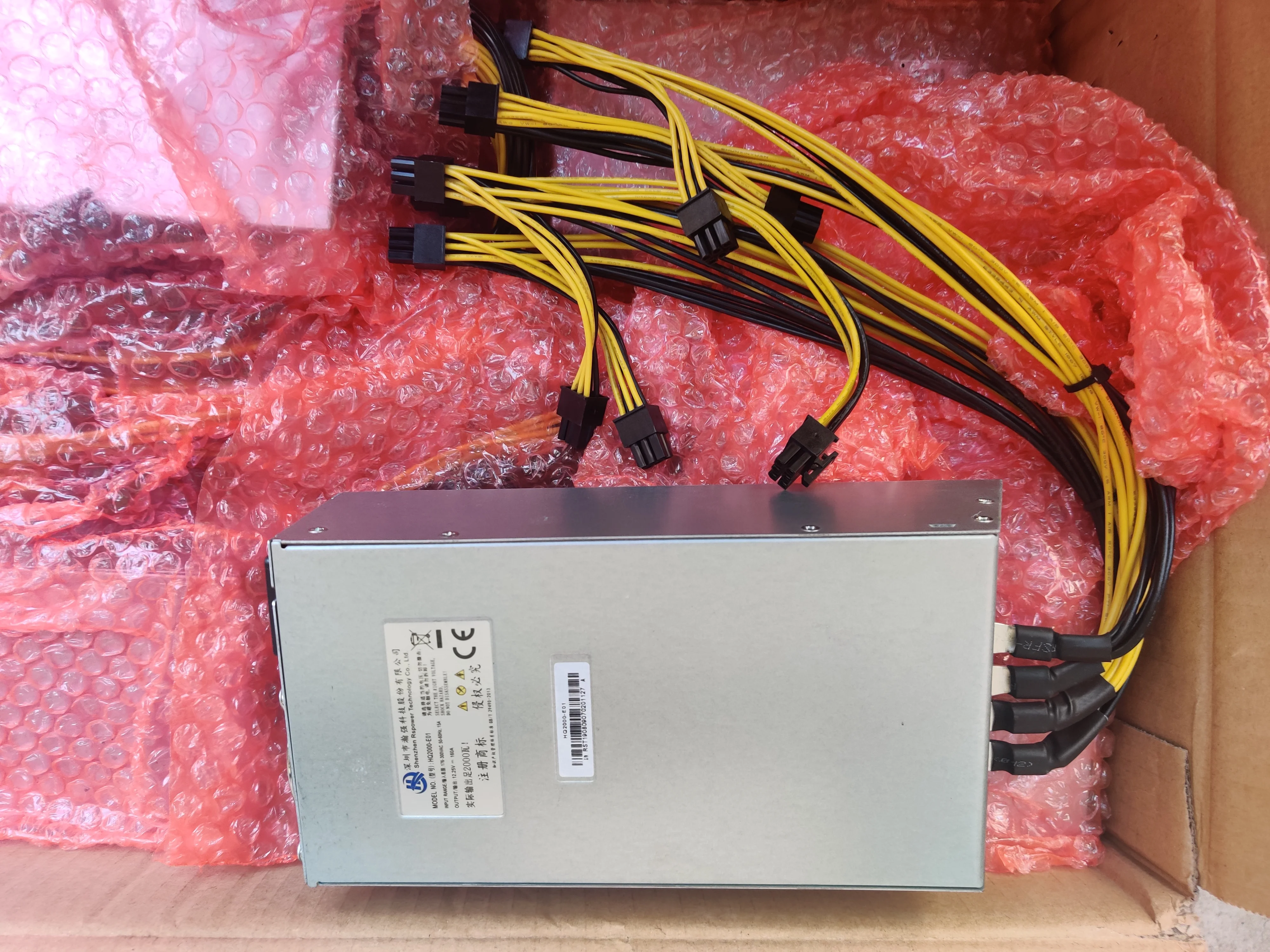 New BTC ETH ZEC LTC DASH Miner 2000W Power Supply For Antminer S9 S9j S9k S9 SE L3+ E3 Z9 Z11 T9 Innosilicon A9 Ebit E9i ETH PSU
New BTC ETH ZEC LTC DASH Miner 2000W Power Supply For Antminer S9 S9j S9k S9 SE L3+ E3 Z9 Z11 T9 Innosilicon A9 Ebit E9i ETH PSU