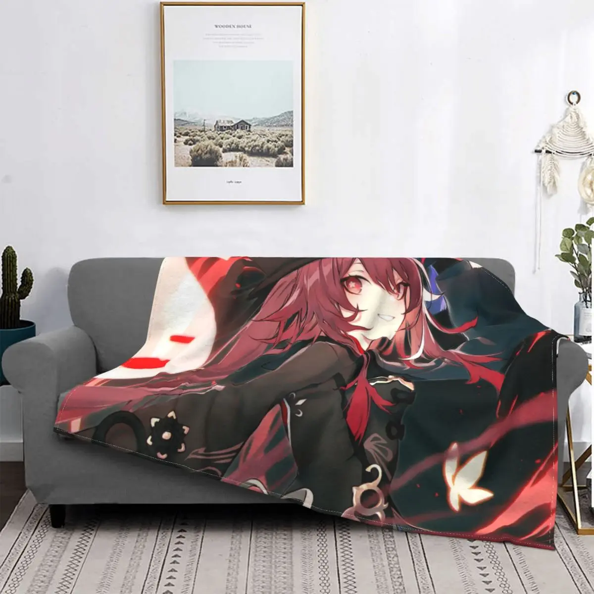 Fanart-Manta de Impact Hu Tao Genshin de franela polar, игра Аниме de felpa, manta suave y caplida para colcha, funda de dor
Fanart-Manta de Impact Hu Tao Genshin de franela polar, игра Аниме de felpa, manta suave y caplida para colcha, funda de dor