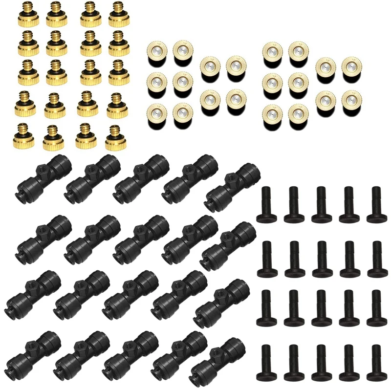 Outdoor Mist Tee Nozzle Water Misting Mister Nozzle Misting Nozzles Kit with Thread 10/24 UNC Tees 20Pcs and 0.4mm Orifice Ozzle
Outdoor Mist Tee Nozzle Water Misting Mister Nozzle Misting Nozzles Kit with Thread 10/24 UNC Tees 20Pcs and 0.4mm Orifice Ozzle