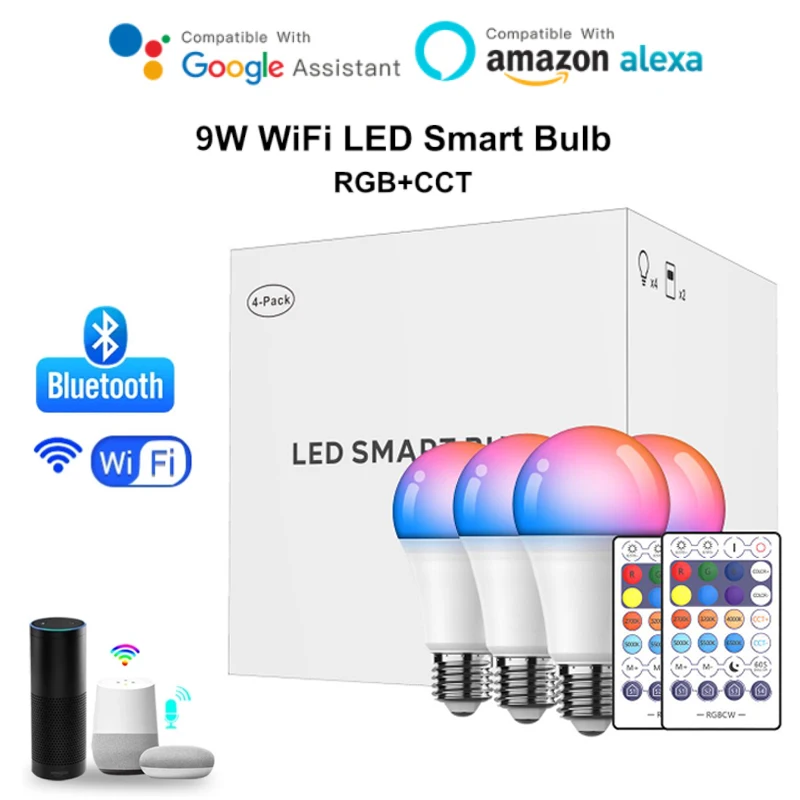 Wifi Smart Led Light Bulb E26 Smart Lamp RGBWW Light Dimmable Timer Function Bulb Via Smartlife App Control For Alexa Google
Wifi Smart Led Light Bulb E26 Smart Lamp RGBWW Light Dimmable Timer Function Bulb Via Smartlife App Control For Alexa Google