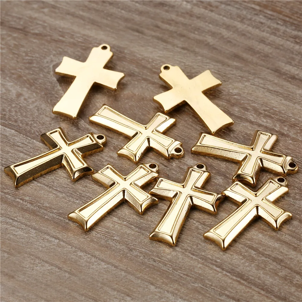 5PCS/lot Stainless Steel Cross Charms For DIY Jewelry Making Necklace Cross Pendant Religious Christian Accessories
5PCS/lot Stainless Steel Cross Charms For DIY Jewelry Making Necklace Cross Pendant Religious Christian Accessories