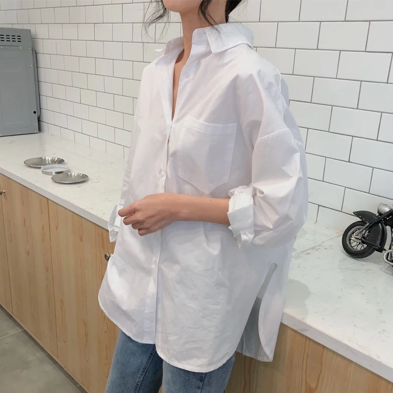 Women White Shirt Cotton 2021 Spring Autumn Vintage Ladies Tops Long Sleeve Casual Turn-down Collar Women's Loose Blouses 11456
Women White Shirt Cotton 2021 Spring Autumn Vintage Ladies Tops Long Sleeve Casual Turn-down Collar Women's Loose Blouses 11456