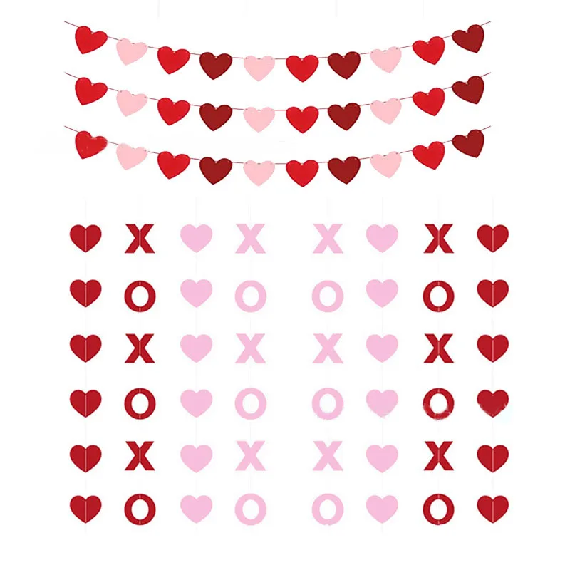 Valentine's day Home Decor Heart-shaped Banner Pull Flag Pull Flower Wedding Decor Wedding Room Layout Happy Valentine's Day2022 
Valentine's day Home Decor Heart-shaped Banner Pull Flag Pull Flower Wedding Decor Wedding Room Layout Happy Valentine's Day2022