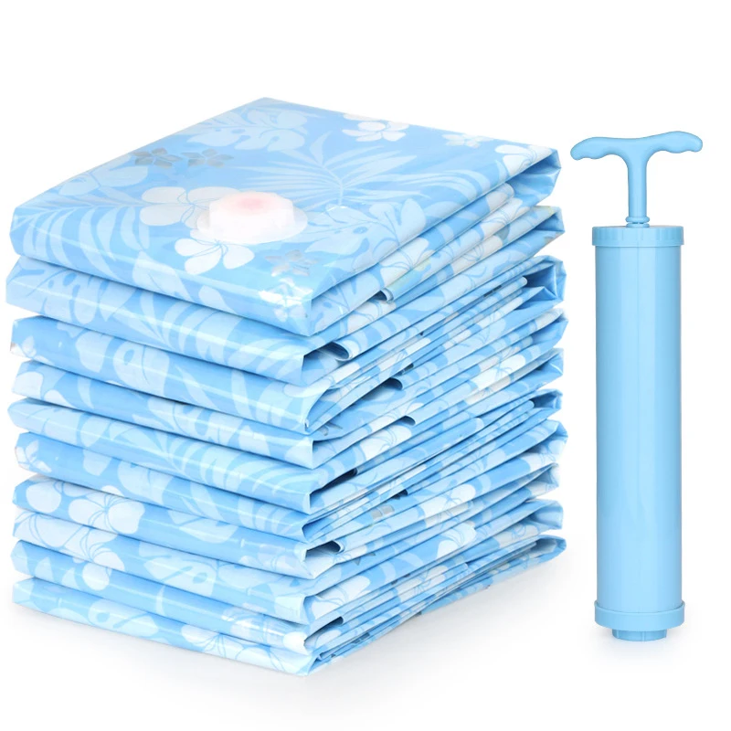 11pcs/set Vacuum Storage Bag Vacuum Compressed Bag with Hand Pump Blanket Clothes Reusable Quilt Storage Bag Home Organizer
11pcs/set Vacuum Storage Bag Vacuum Compressed Bag with Hand Pump Blanket Clothes Reusable Quilt Storage Bag Home Organizer
