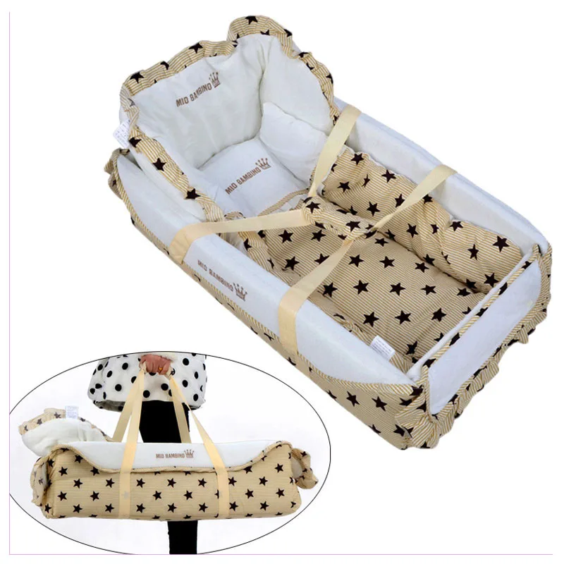 Standard Baby Portable Crib Foldable Game Bed Bassinet for Newborn Baby Sleeping Basket Infant Portable Car Seat Cradle Crib Bed 
Standard Baby Portable Crib Foldable Game Bed Bassinet for Newborn Baby Sleeping Basket Infant Portable Car Seat Cradle Crib Bed