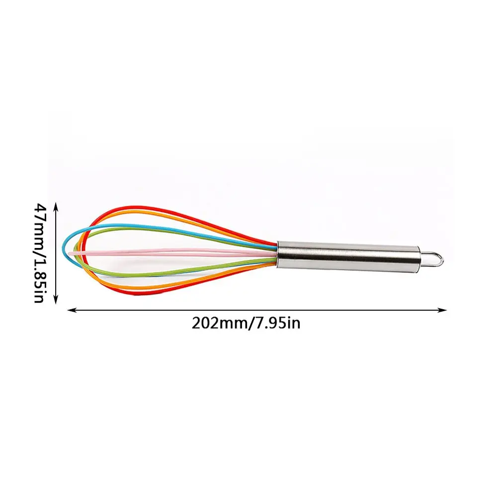 8-inch Silicone Egg Beater Stainless Steel Manual Egg Beater Baking Utensils Hand Blender
8-inch Silicone Egg Beater Stainless Steel Manual Egg Beater Baking Utensils Hand Blender