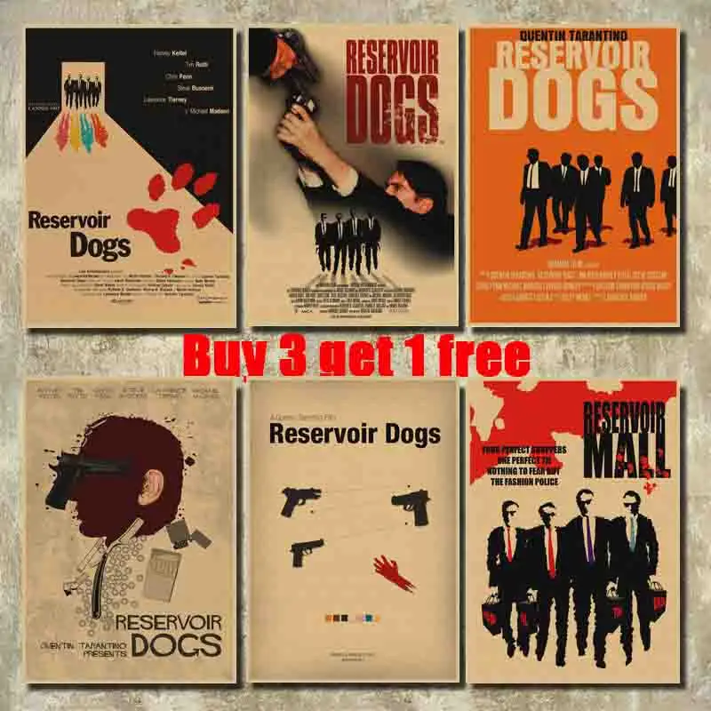 Reservoir Dog Classic Retro Movie Kraft Paper Poster Bar Cafe Dining room Decorative Paintings Quentin Tarantino
Reservoir Dog Classic Retro Movie Kraft Paper Poster Bar Cafe Dining room Decorative Paintings Quentin Tarantino