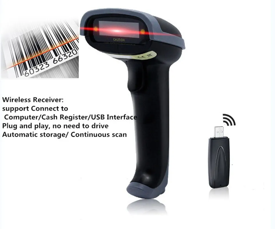 2018 NEW 1D wireless barcode scanner bar code reader handheld Be applicable Wireless/Wired for Supermarket with USB Receiver
2018 NEW 1D wireless barcode scanner bar code reader handheld Be applicable Wireless/Wired for Supermarket with USB Receiver