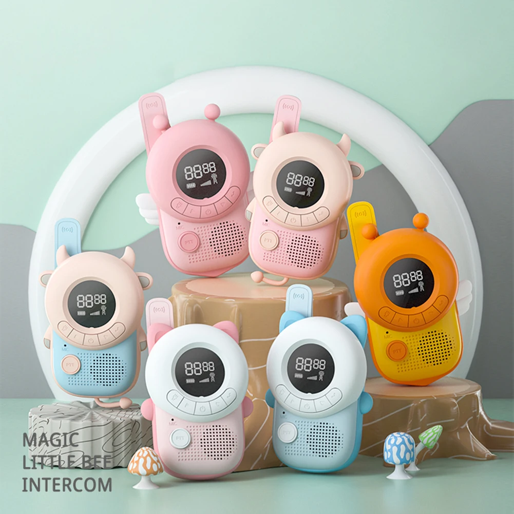 2pcs Long Range 3KM Cute Animal Kids Walkie Talkie Child Interphone+Lanyard Wireless Call Interactive Learning Toy Flashlight
2pcs Long Range 3KM Cute Animal Kids Walkie Talkie Child Interphone+Lanyard Wireless Call Interactive Learning Toy Flashlight