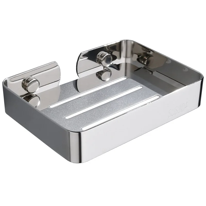 No punching 304 stainless steel bathroom soap rack creative wall mounted soap box drain soap box
No punching 304 stainless steel bathroom soap rack creative wall mounted soap box drain soap box