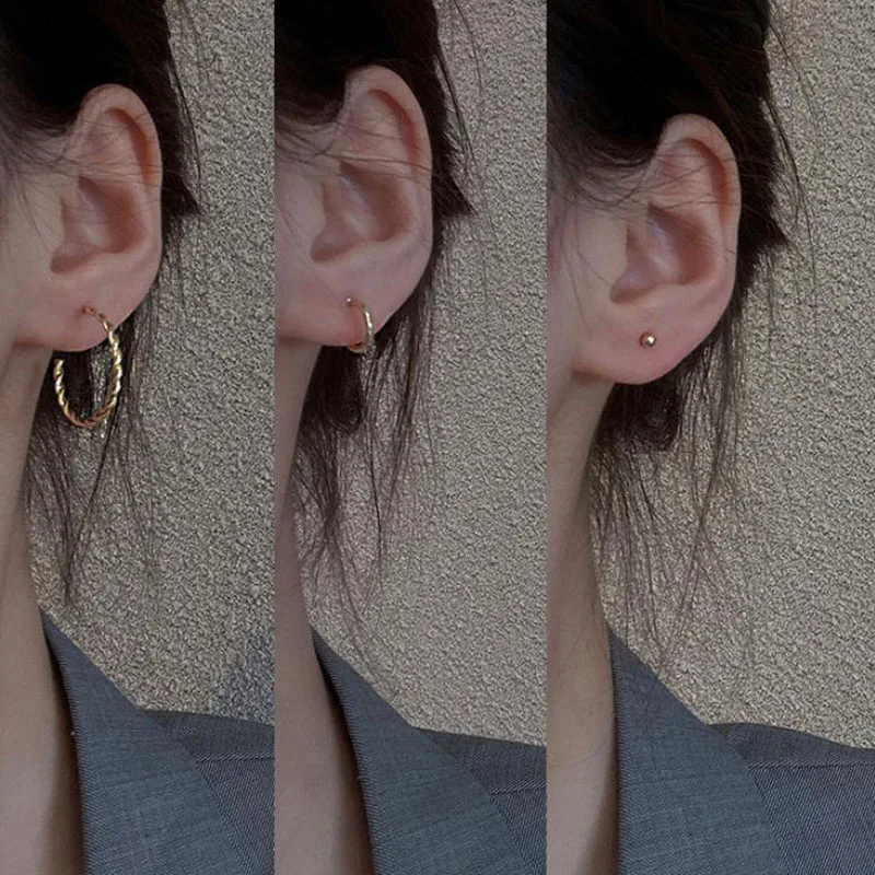 2022 New Arrival Geometric Metal Women Girls Trendy Stud Earrings Korean Small Round Stud Earrings Set Fashion Jewelry Gift
2022 New Arrival Geometric Metal Women Girls Trendy Stud Earrings Korean Small Round Stud Earrings Set Fashion Jewelry Gift