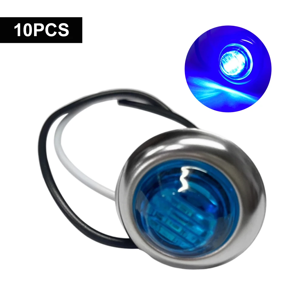 10PCS LED Round Boat Interior Navigation Lighting Truck Side Marker Lights Marine Boat Courtesy Signal Light 12V 3LED Waterproof
10PCS LED Round Boat Interior Navigation Lighting Truck Side Marker Lights Marine Boat Courtesy Signal Light 12V 3LED Waterproof