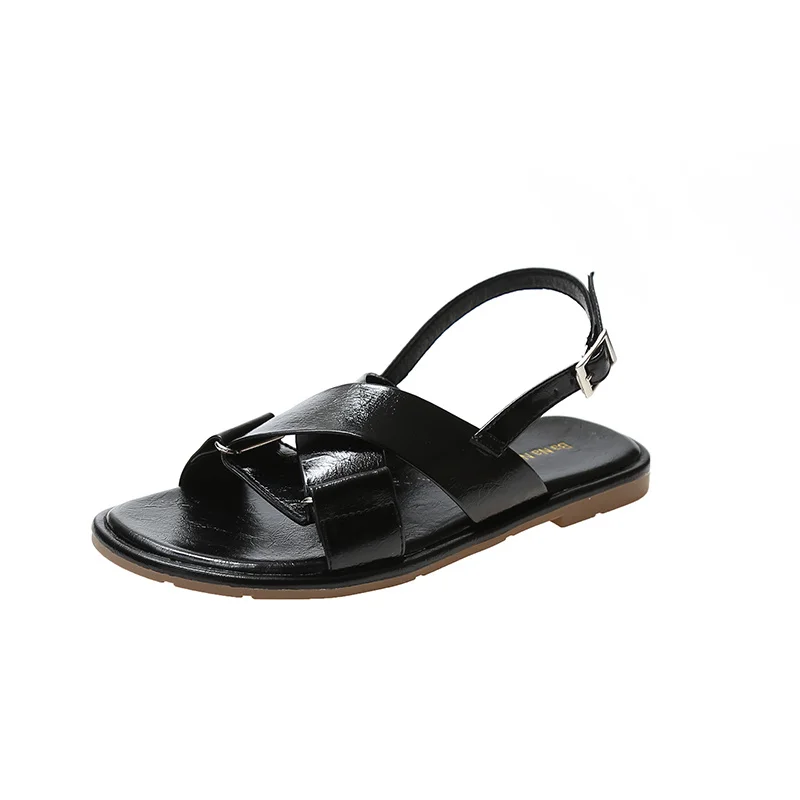 Sandals Women Summer New Fashion Women's Sandals 2021 Solid Color Open Toe Sandals Round Head Comfortable Flat Casual Shoes
Sandals Women Summer New Fashion Women's Sandals 2021 Solid Color Open Toe Sandals Round Head Comfortable Flat Casual Shoes