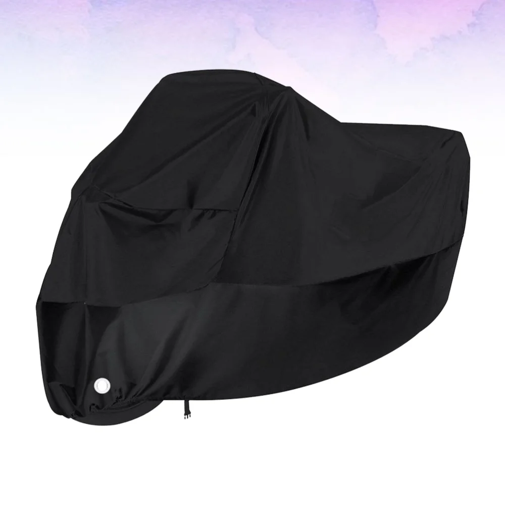 Motorcycle Cover Waterproof Tarpaulin Portable Rust Dust Bag (Black, XL, with Lockhole)
Motorcycle Cover Waterproof Tarpaulin Portable Rust Dust Bag (Black, XL, with Lockhole)