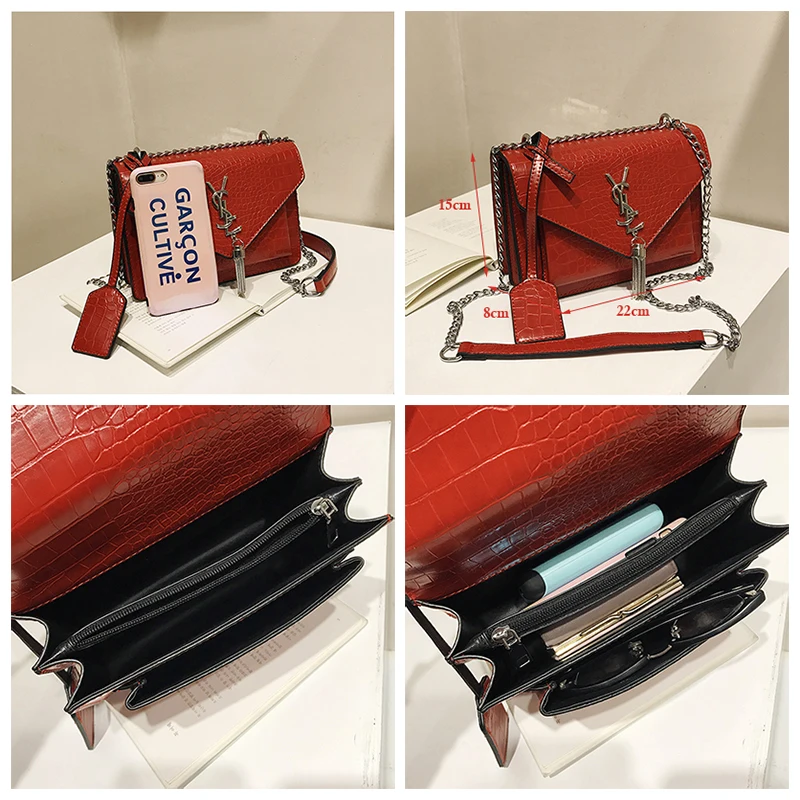 2021 Women Handbags Famous Brand Women Messenger Bag Chains PU Leather Women Shoulder Bag Fashion Small Flap Bags bolsos mujer
2021 Women Handbags Famous Brand Women Messenger Bag Chains PU Leather Women Shoulder Bag Fashion Small Flap Bags bolsos mujer