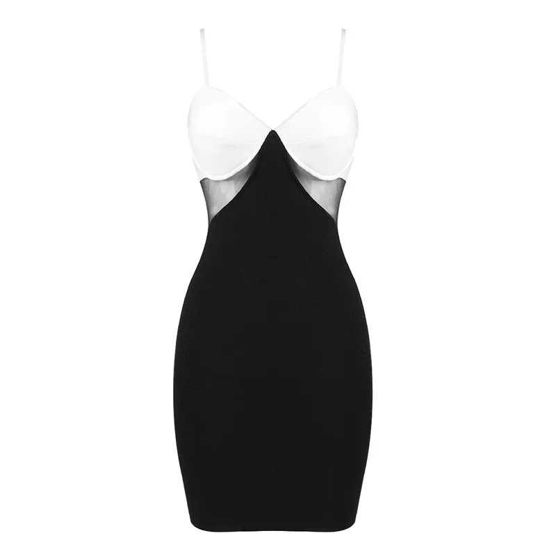 2021 New Summer Women Sexy Mini Bandage Dress Elegant Spaghetti Strap V Neck Mesh Patchwork Hollow Out Bodycon Club Party Dress
2021 New Summer Women Sexy Mini Bandage Dress Elegant Spaghetti Strap V Neck Mesh Patchwork Hollow Out Bodycon Club Party Dress