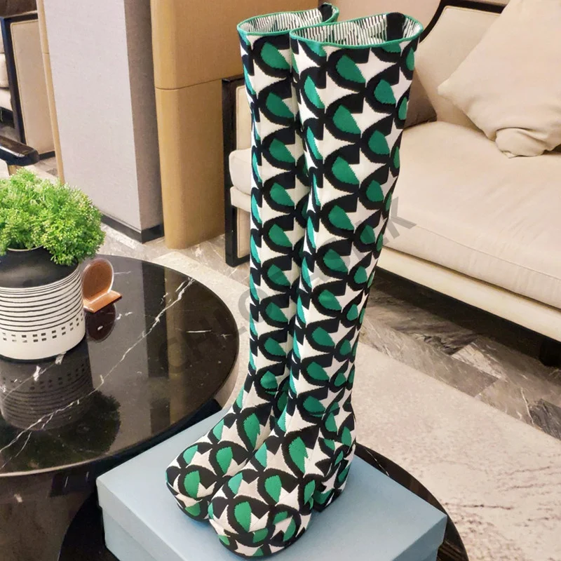 New Fashion Women's High Boots Luxury Brand Design With Waterproof Platform 7cm Women's Boots Thick Bottom Non-slip Knee Boots
New Fashion Women's High Boots Luxury Brand Design With Waterproof Platform 7cm Women's Boots Thick Bottom Non-slip Knee Boots