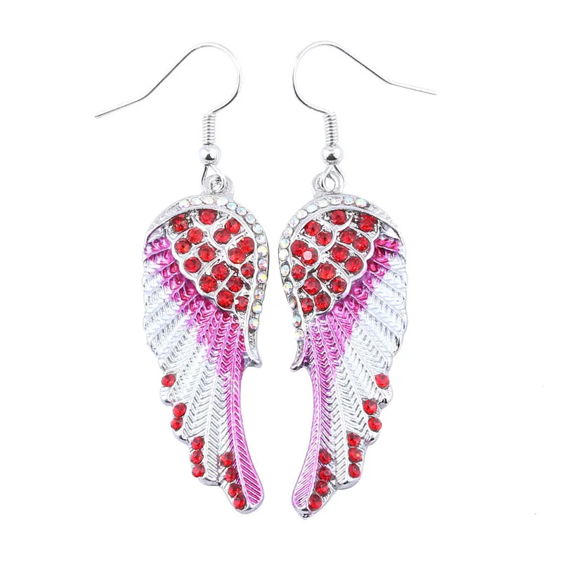 Fashion Angel Wings Crystal Earring 3 Colors Feather Dangle Crystal Earring For Women Party High Quality Jewelry
Fashion Angel Wings Crystal Earring 3 Colors Feather Dangle Crystal Earring For Women Party High Quality Jewelry