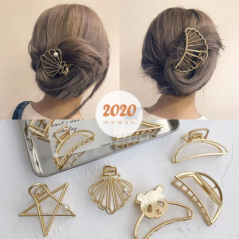 Temperament Hair Clip Claws Geometric Moon Shape Hair Claw Clamps Women Hair Crab Girls Solid Color Accessories Hairpin Large
Temperament Hair Clip Claws Geometric Moon Shape Hair Claw Clamps Women Hair Crab Girls Solid Color Accessories Hairpin Large