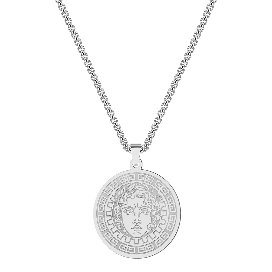 Apollo The God Of Sun Pendant Necklace For Women Ancient Greek Mythology Stainless Steel Jewelry King | Украшения и аксессуары