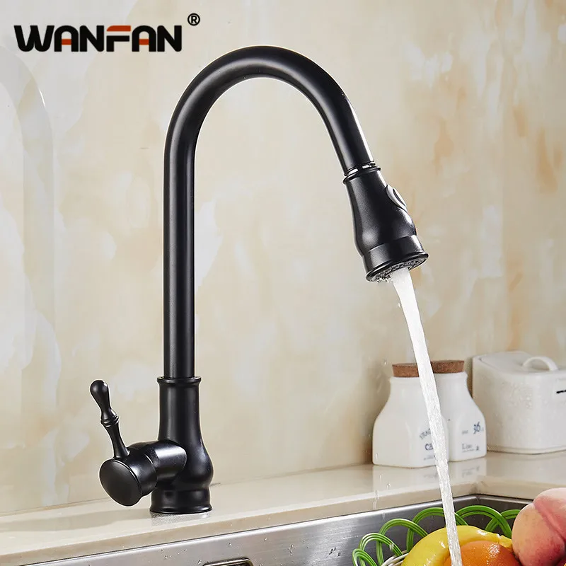 Kitchen Faucet Balck High Arch Sink Faucet Kitchen Pull Out Rotation Spray Mixer Tap Grifo Cocina WF-9101R
Kitchen Faucet Balck High Arch Sink Faucet Kitchen Pull Out Rotation Spray Mixer Tap Grifo Cocina WF-9101R