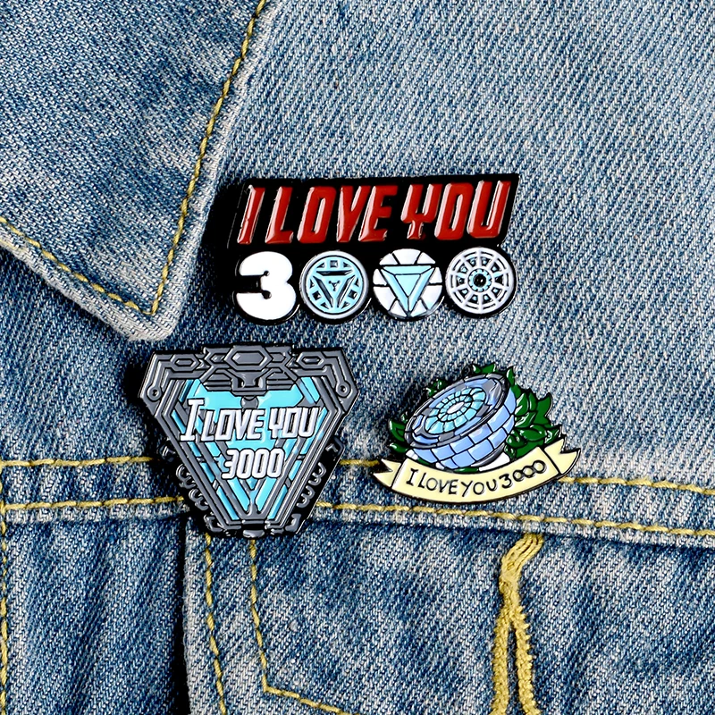 Heroic Man Movie Pins "I LOVE YOU 3000" Enamel Pins Fashion Brooches Badges Bag Clothes Lapel Pins Jewelry Gifts For Fans 
Heroic Man Movie Pins "I LOVE YOU 3000" Enamel Pins Fashion Brooches Badges Bag Clothes Lapel Pins Jewelry Gifts For Fans