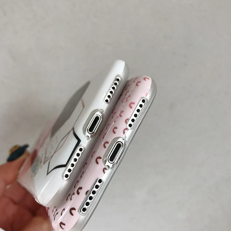 Japan and South Korea Ins Wind Apple Phone Shell Geometry Mobile Phone Protective Sleeve of the Soft-Shell
Japan and South Korea Ins Wind Apple Phone Shell Geometry Mobile Phone Protective Sleeve of the Soft-Shell