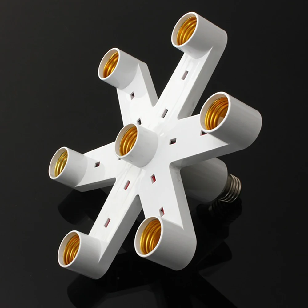 E27 Splitter Adapter Converter Socket LED Light Lamp Bulb Splitter Adapter Converter 3/7 Heads Screw Lamp Base Holder White
E27 Splitter Adapter Converter Socket LED Light Lamp Bulb Splitter Adapter Converter 3/7 Heads Screw Lamp Base Holder White