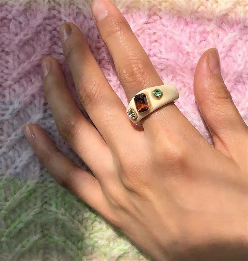 Trendy Colourful Transparent Resin Acrylic Ring For Women Korean Creative Geometric Square Round Irregular Rings Jewelry
Trendy Colourful Transparent Resin Acrylic Ring For Women Korean Creative Geometric Square Round Irregular Rings Jewelry