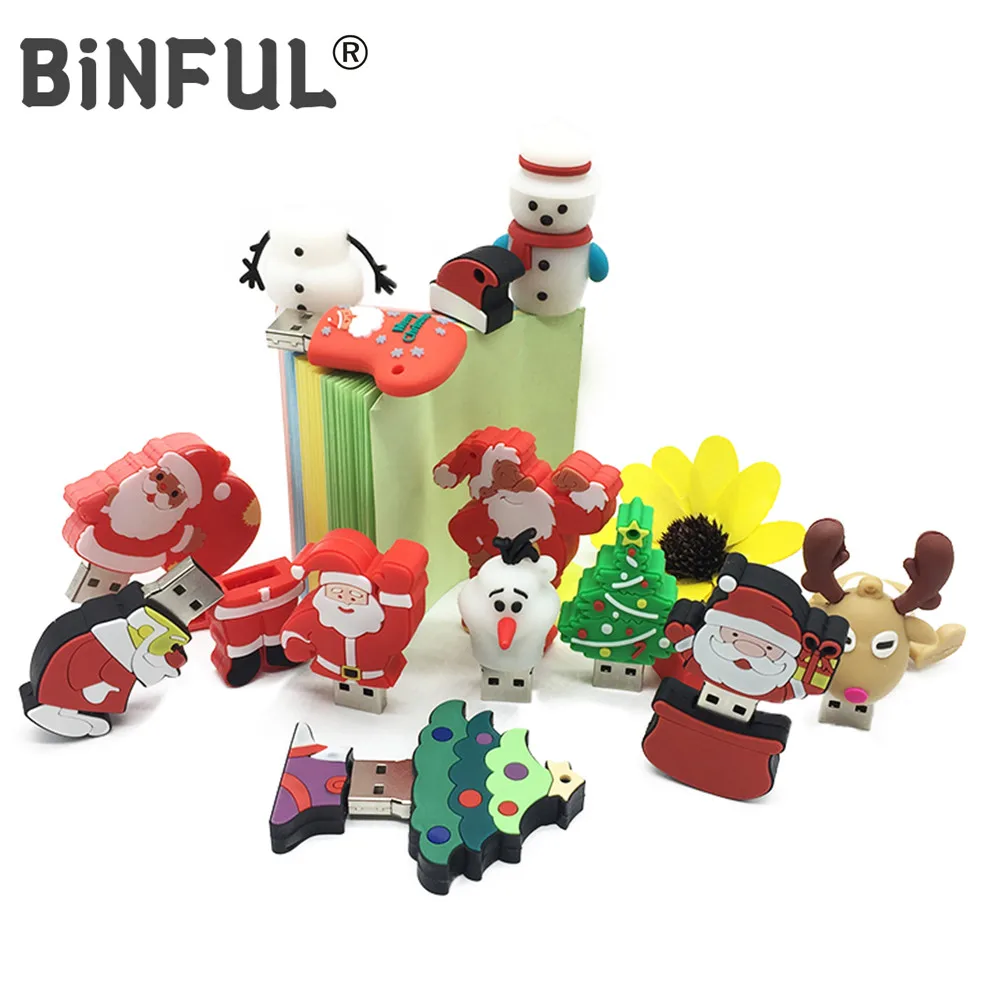 BiNFUL Usb Flash Drive Santa Claus/Christmas tree/elk/snowman Pen Drive 128GB 64GB 32G 16G 8G 4G 256G 512G Pendrive Memory Stick
BiNFUL Usb Flash Drive Santa Claus/Christmas tree/elk/snowman Pen Drive 128GB 64GB 32G 16G 8G 4G 256G 512G Pendrive Memory Stick