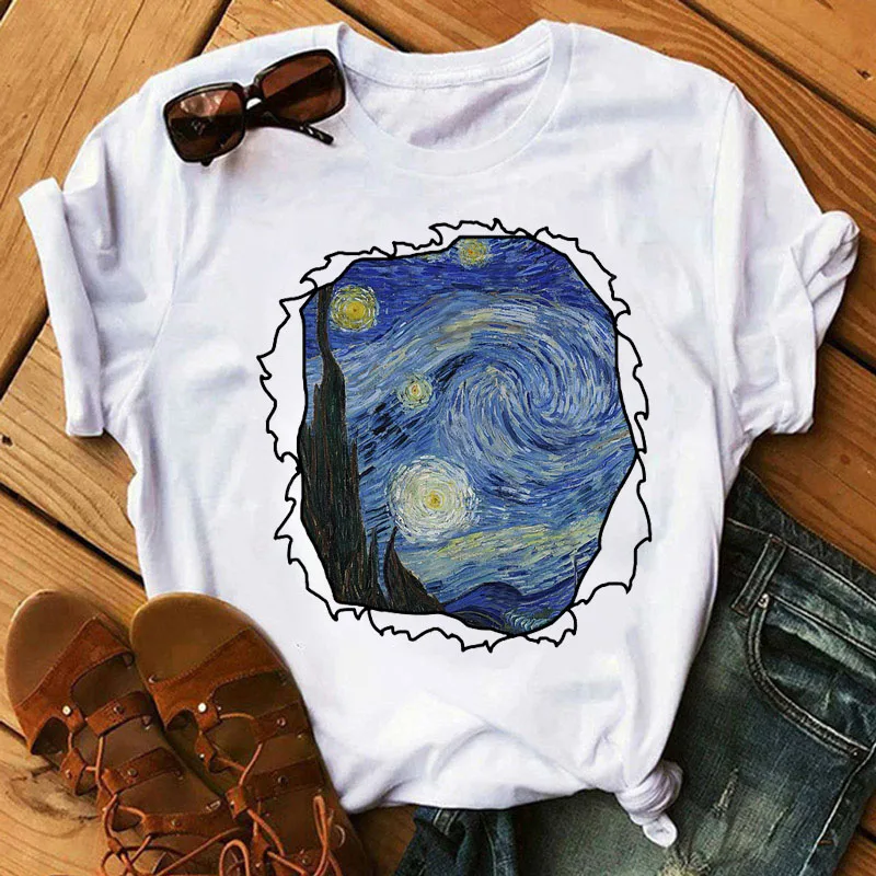 Women T Shirts Aesthetics Cute O-neck Casual Female Tops Ladies Tees Harajuku Art Painting Print Short Sleeve T-shirts Fashion
Women T Shirts Aesthetics Cute O-neck Casual Female Tops Ladies Tees Harajuku Art Painting Print Short Sleeve T-shirts Fashion