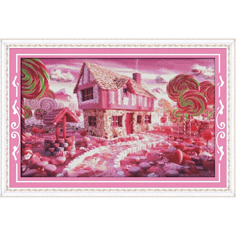 Everlasting Love Fairy Tale House Chinese Cross Stitch Kits Ecological Cotton Printed 11 14CT DIY New Year Christmas Decorations
Everlasting Love Fairy Tale House Chinese Cross Stitch Kits Ecological Cotton Printed 11 14CT DIY New Year Christmas Decorations