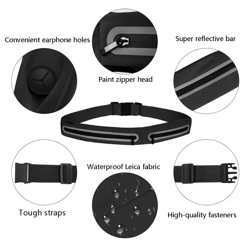 50LD Running Belt Reflective Waist Fanny Pack Phone Holder Waterproof Fitness Pouch
50LD Running Belt Reflective Waist Fanny Pack Phone Holder Waterproof Fitness Pouch