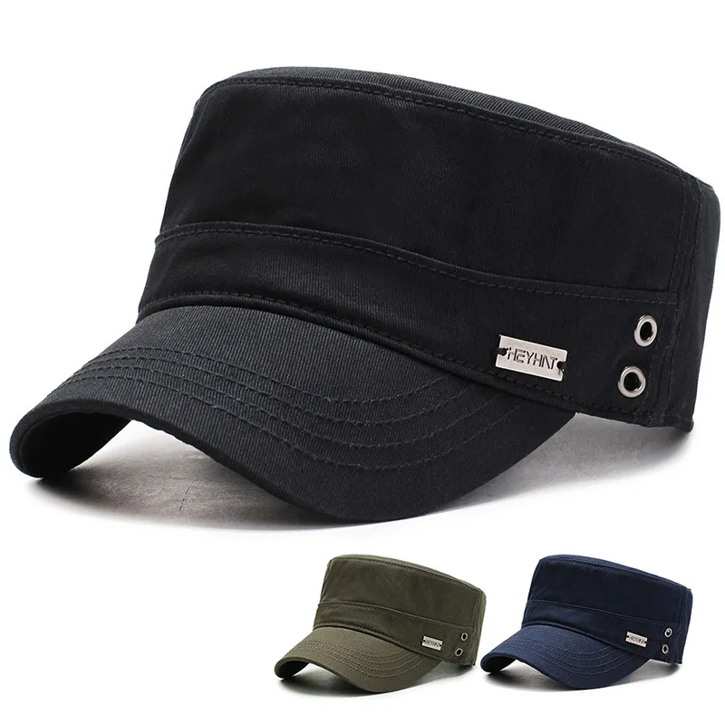 New Fashion HEYHAT Metal label military cap For Men Wowen classic flat top solid color outdoor casual retro army cadet style
New Fashion HEYHAT Metal label military cap For Men Wowen classic flat top solid color outdoor casual retro army cadet style