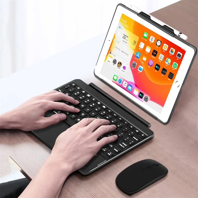 For iPad Pro 9.7 2018 Case with Luminous Keyboard for IPad Air Case Air 2 Case with Pencil Holder Magnetic Detachable keyboard
For iPad Pro 9.7 2018 Case with Luminous Keyboard for IPad Air Case Air 2 Case with Pencil Holder Magnetic Detachable keyboard