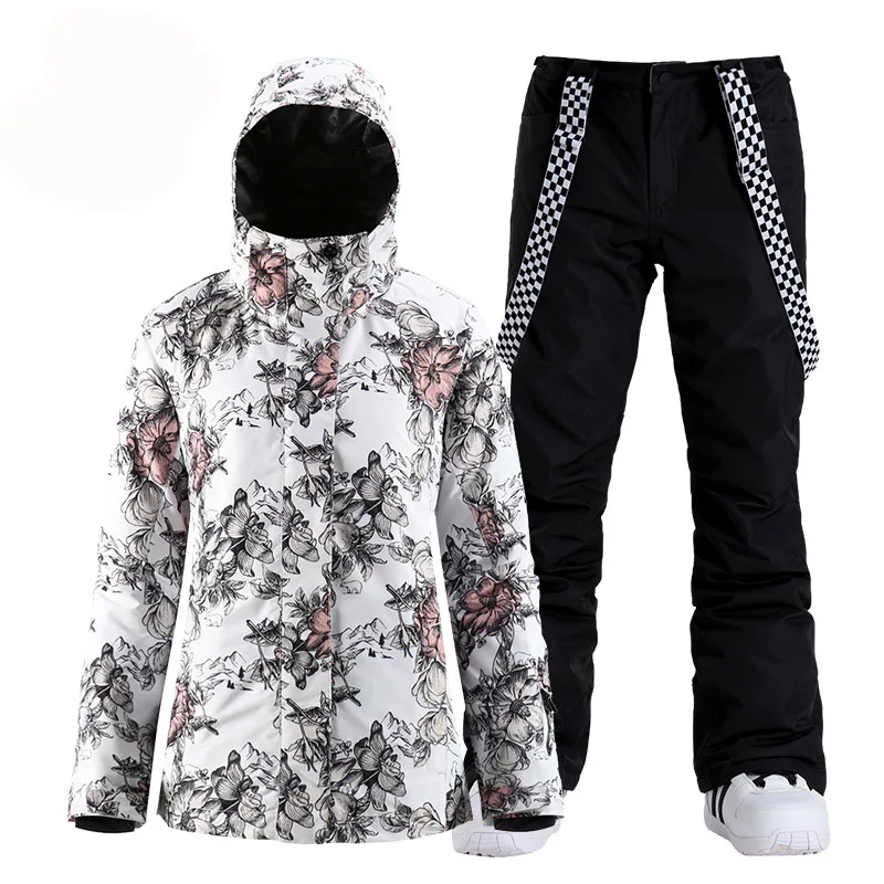 SMN Women's Snow Suit Outdoor Sports Costumes 10k Waterproof Windproof Wear Snowboarding Sets Ski Jackets + Strap Pants Girl's
SMN Women's Snow Suit Outdoor Sports Costumes 10k Waterproof Windproof Wear Snowboarding Sets Ski Jackets + Strap Pants Girl's