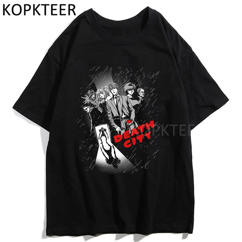 Deatsh Note Light L Ryuk Fashion T Shirt Men Women O-Neck T-Shirt Vintage Vogue Harajuku Ullzang Short Sleeved O Neck T-shirts
Deatsh Note Light L Ryuk Fashion T Shirt Men Women O-Neck T-Shirt Vintage Vogue Harajuku Ullzang Short Sleeved O Neck T-shirts