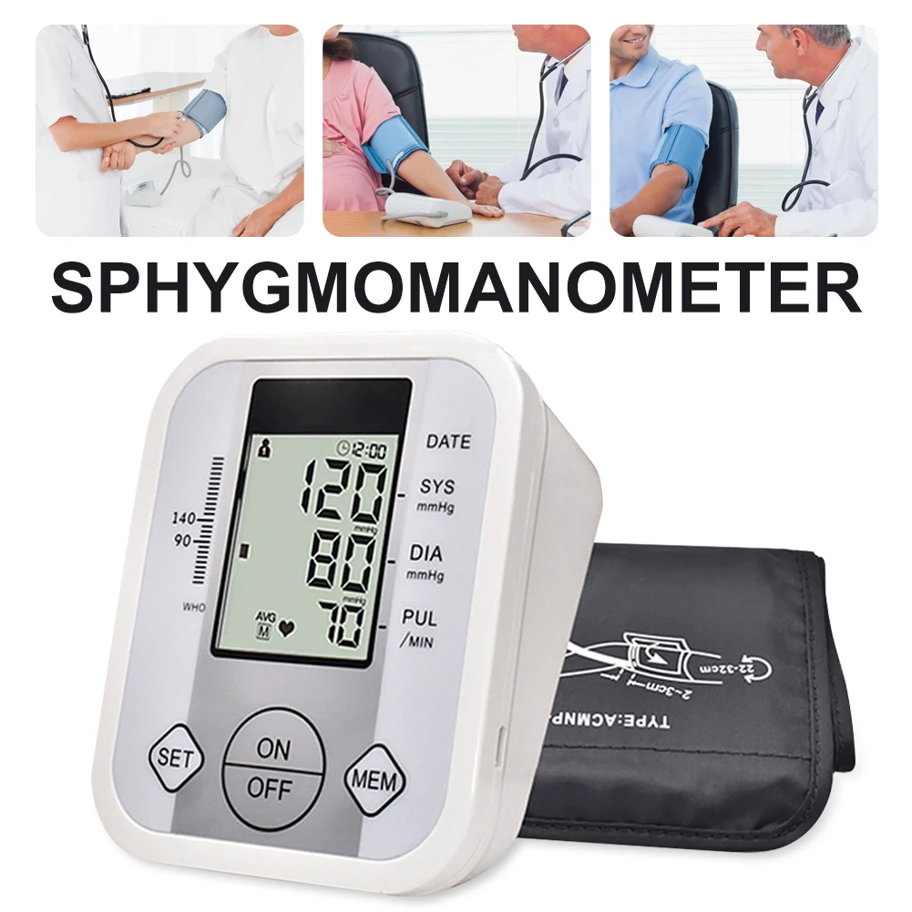 Arm Blood Pressure Monitor Adjustable Wrist Cuff Large LCD Display Double 99 Settings English Voiced Blood Pressure Machine
Arm Blood Pressure Monitor Adjustable Wrist Cuff Large LCD Display Double 99 Settings English Voiced Blood Pressure Machine