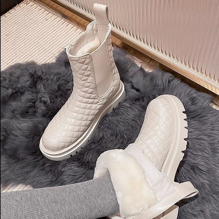 Женские ботинки средней длины, женские ботинки, водонепроницаемые зимние ботинки на платформе, сохраняющие тепло зимние ботинки, модные же... 
Женские ботинки средней длины, женские ботинки, водонепроницаемые зимние ботинки на платформе, сохраняющие тепло зимние ботинки, модные же...