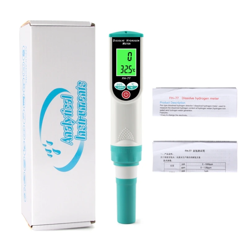 Portable Dissolved Hydrogen & Temperature Meter Dissolved Hydrogen Levels Tester 0-1999 Ppb/0-1.99 Ppm Drinking Water
Portable Dissolved Hydrogen & Temperature Meter Dissolved Hydrogen Levels Tester 0-1999 Ppb/0-1.99 Ppm Drinking Water