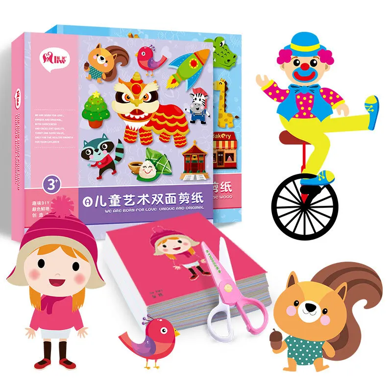 120 PCS Cartoon Paper Folding Cutting Knutselen Kinderen Art Craft DIY Educational Toys For Children Jouet Enfant Kindergarten
120 PCS Cartoon Paper Folding Cutting Knutselen Kinderen Art Craft DIY Educational Toys For Children Jouet Enfant Kindergarten