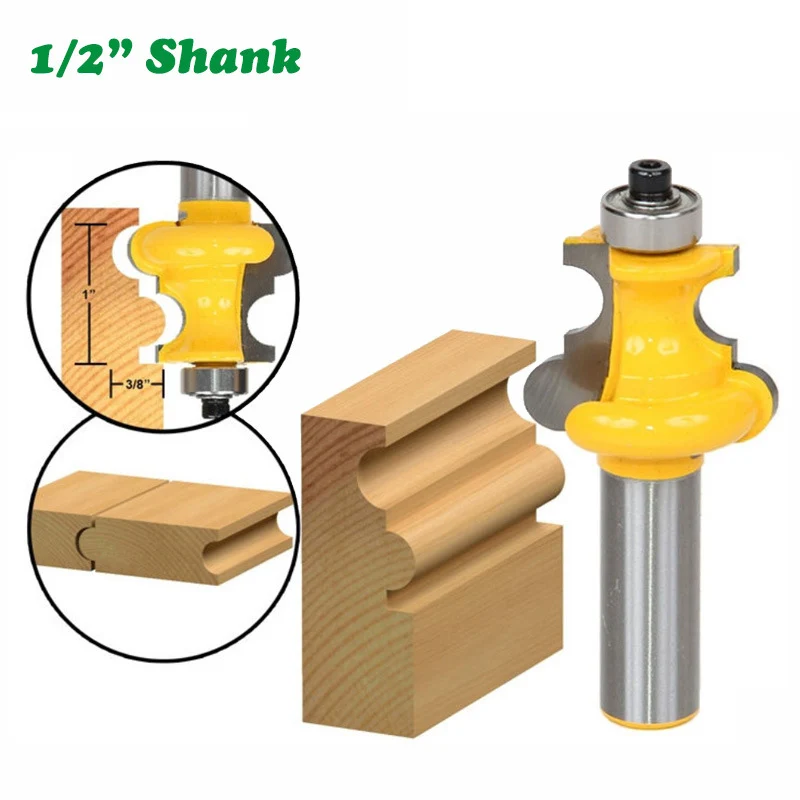 1PC 1/2" 12.7MM Shank Milling Cutter Wood Carving Bead Molding Router Bit Flute & Beading Line Woodworking Tenon Milling Cutter
1PC 1/2" 12.7MM Shank Milling Cutter Wood Carving Bead Molding Router Bit Flute & Beading Line Woodworking Tenon Milling Cutter