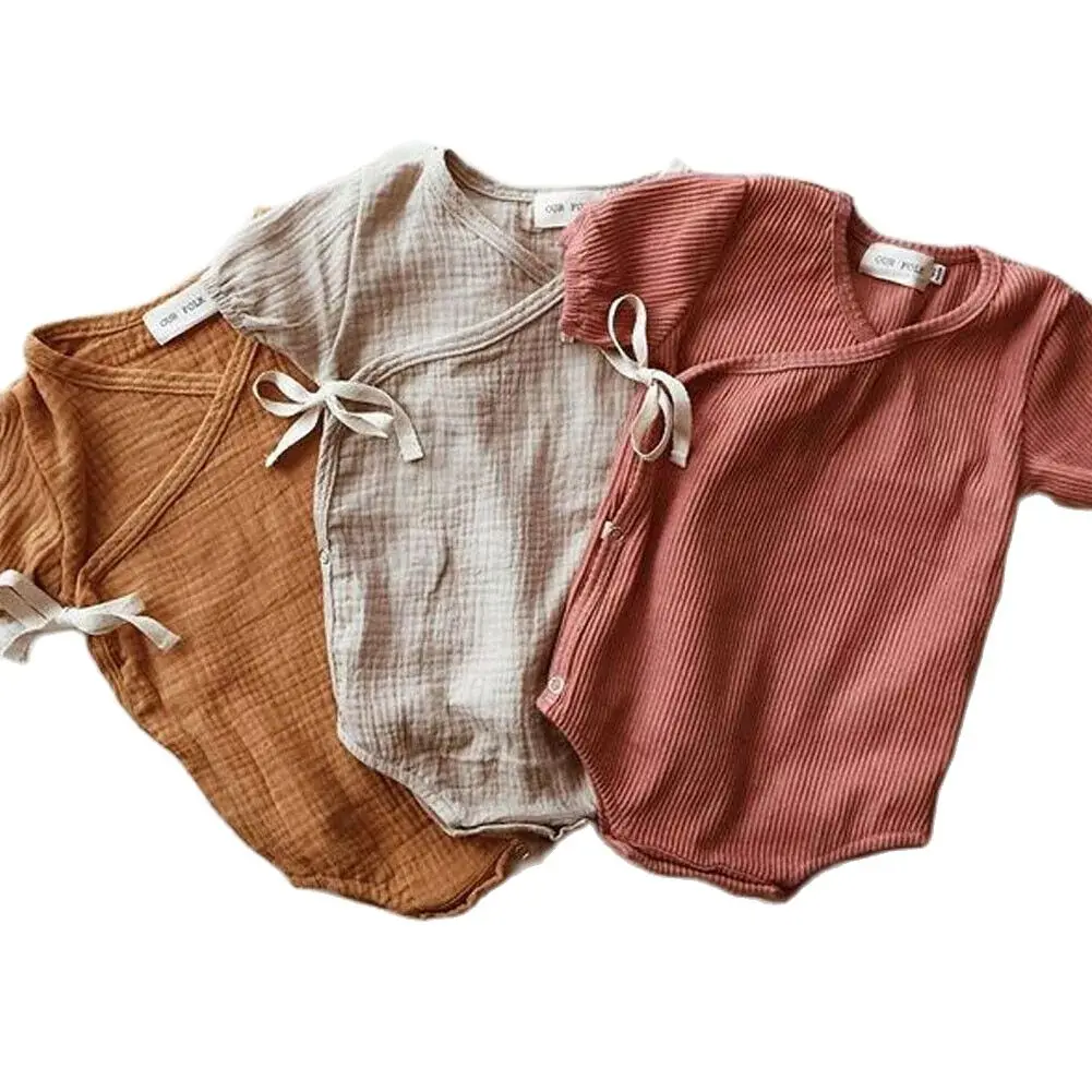 0-18M Kids Baby Boy Girl Clothes Solid Romper Sleeve Jumpsuit Solid Cross-body Button Dec Summer Baby Outfit Toddler Newborn
0-18M Kids Baby Boy Girl Clothes Solid Romper Sleeve Jumpsuit Solid Cross-body Button Dec Summer Baby Outfit Toddler Newborn