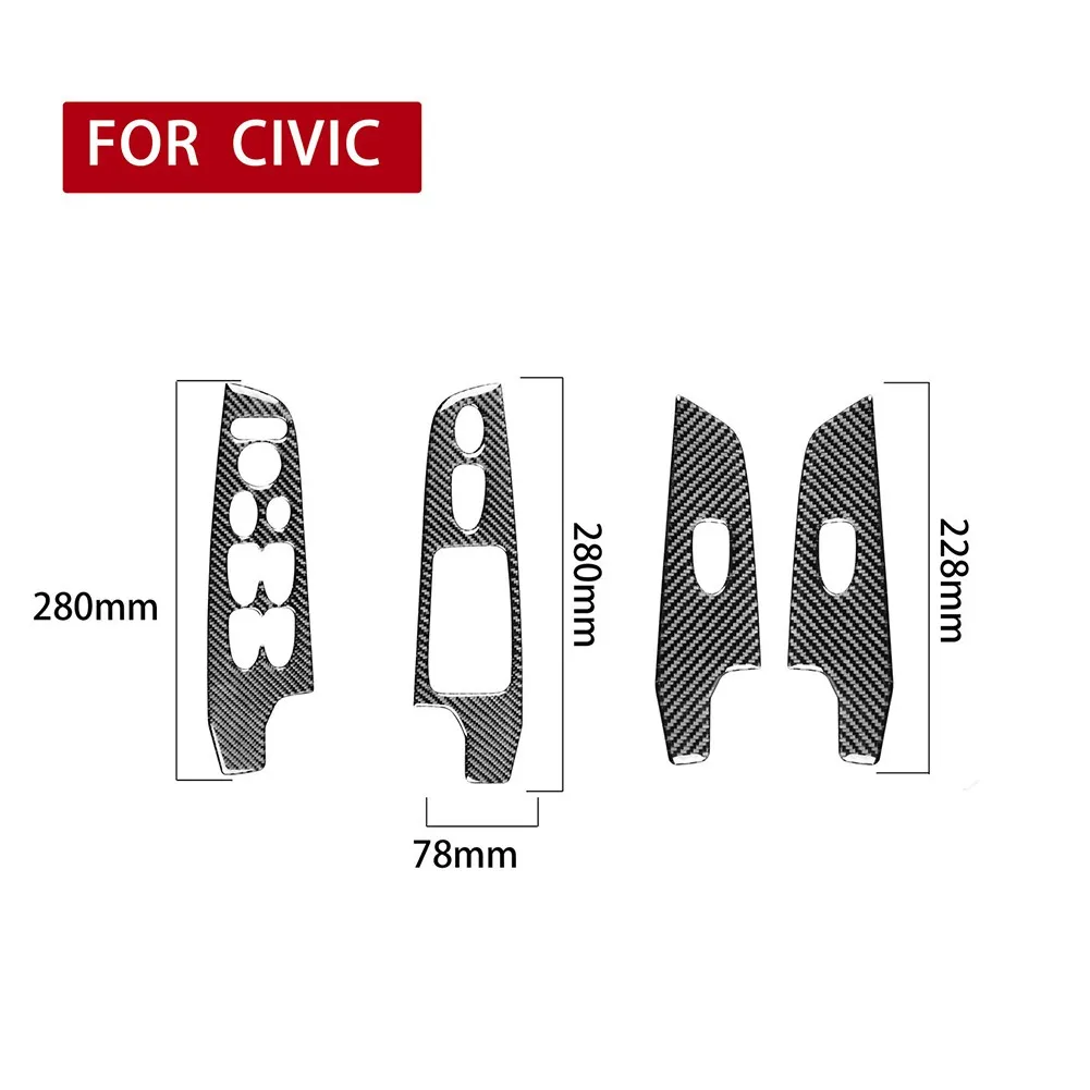 4 шт., карбоновые наклейки на панель выключателя автомобиля Honda Civic 8 2006-2011
4 шт., карбоновые наклейки на панель выключателя автомобиля Honda Civic 8 2006-2011