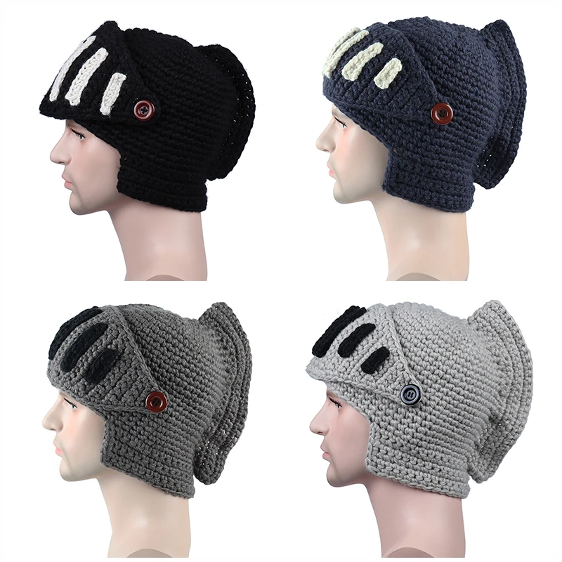 1PC Novelty Roman Hat Winter Beanie Hats For Men Warm Mask Knight Helmet Knitted Cap Handmade Gladiator Mask Hat
1PC Novelty Roman Hat Winter Beanie Hats For Men Warm Mask Knight Helmet Knitted Cap Handmade Gladiator Mask Hat