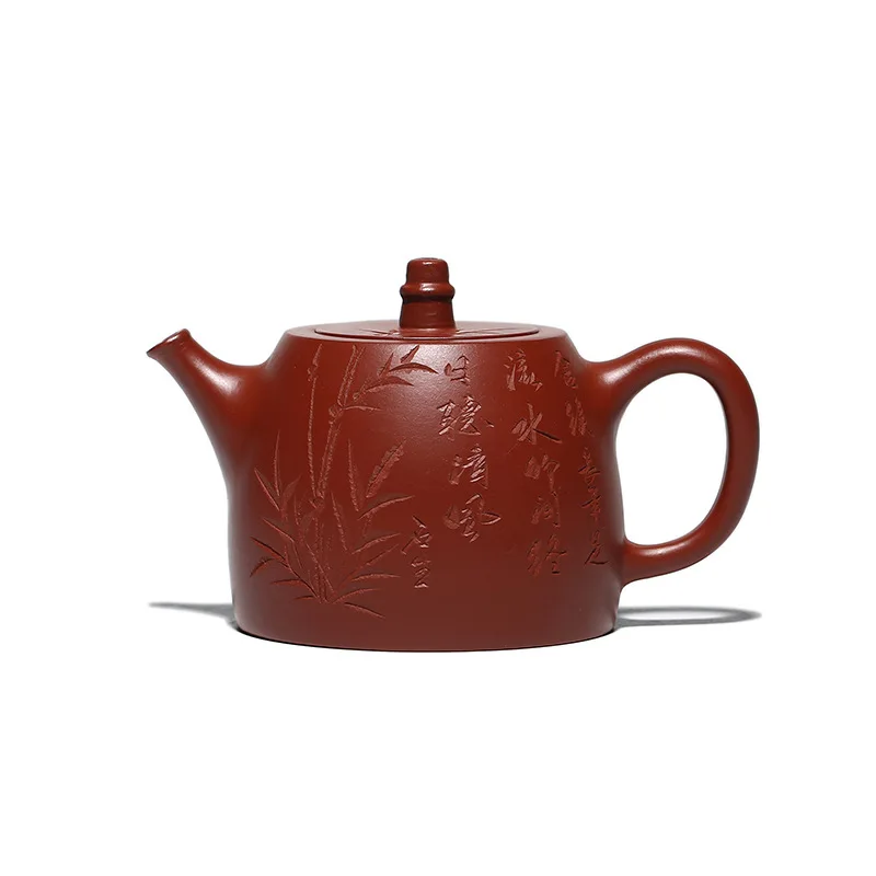 Authentic Yixing, Zisha Teapot, Zisha, Handmade, Tea Set, Tea Drinking, Huanglongshan Mud, Dahongpao Engraved Handuo Teapot
Authentic Yixing, Zisha Teapot, Zisha, Handmade, Tea Set, Tea Drinking, Huanglongshan Mud, Dahongpao Engraved Handuo Teapot