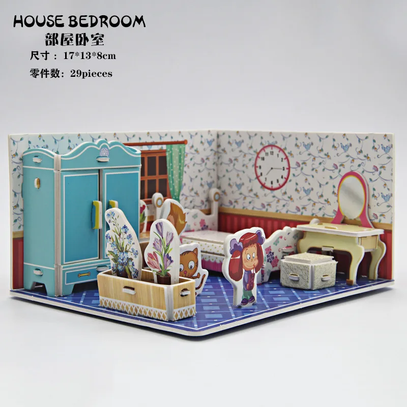 FEOOE Three-dimensional Puzzle Paper Hand-assembled Educational Toy Girl Play House Puzzle Kindergarten Giveaway Gift WL
FEOOE Three-dimensional Puzzle Paper Hand-assembled Educational Toy Girl Play House Puzzle Kindergarten Giveaway Gift WL