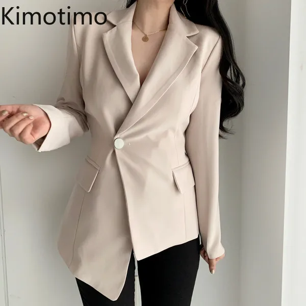 Kimotimo Irregular Women Blazers Korean Chic Temperament Waist Thin Suits Blazers 2021 Spring Elegant Fashion Ins Design Office
Kimotimo Irregular Women Blazers Korean Chic Temperament Waist Thin Suits Blazers 2021 Spring Elegant Fashion Ins Design Office