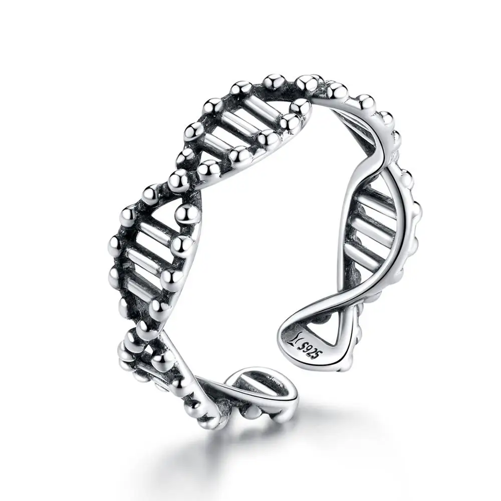 Original DNA Chain Shape Designer 925 Sterling Silver Opening Adjustable Fashion Ring Be Suitable For Men And Women Jewelry
Original DNA Chain Shape Designer 925 Sterling Silver Opening Adjustable Fashion Ring Be Suitable For Men And Women Jewelry